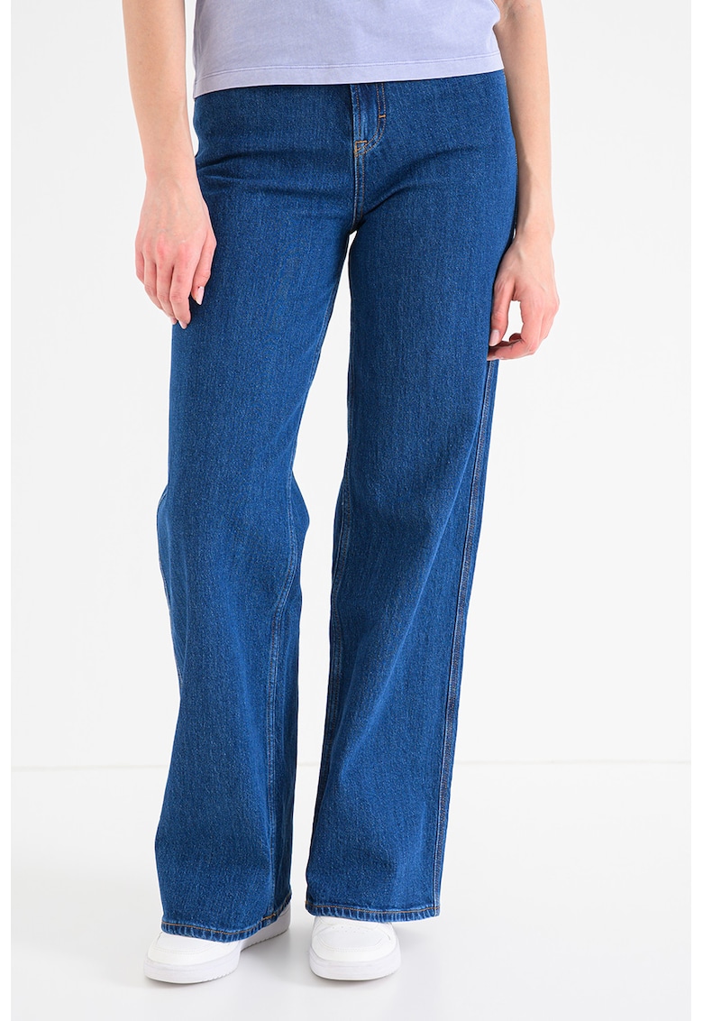 Blugi cu croiala ampla Claire - Albastru melange