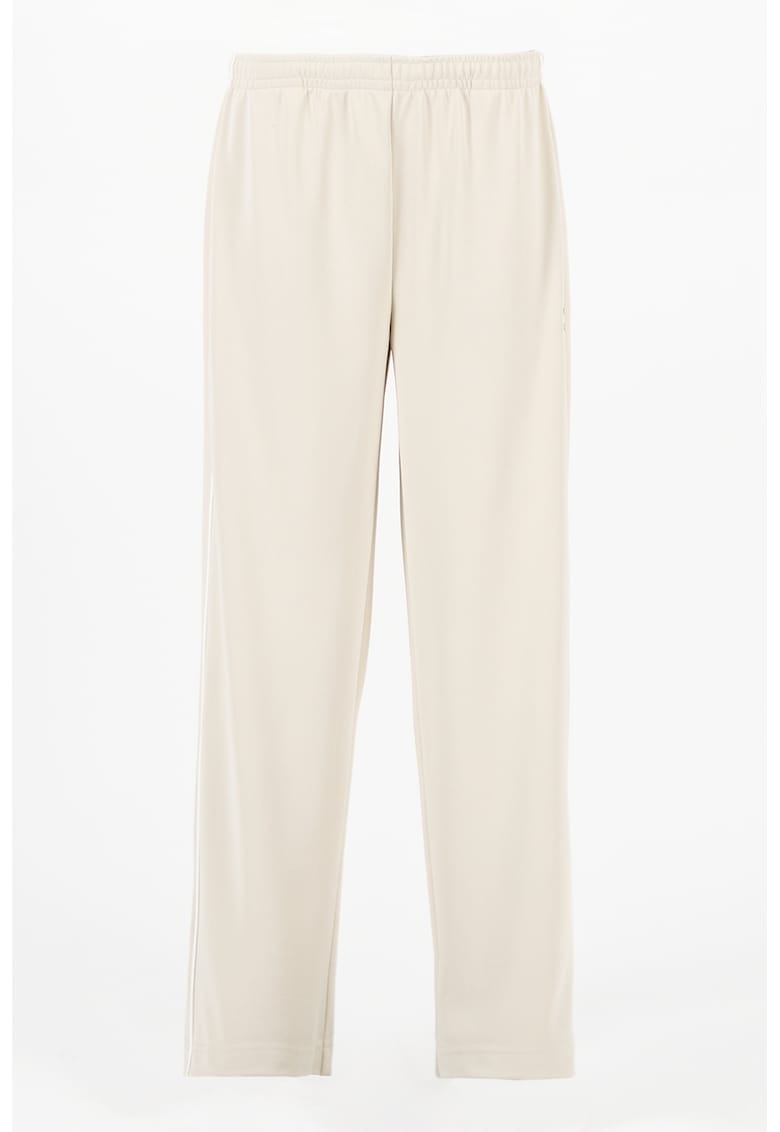 Pantaloni drepti de trening cu logo - Maro nisip