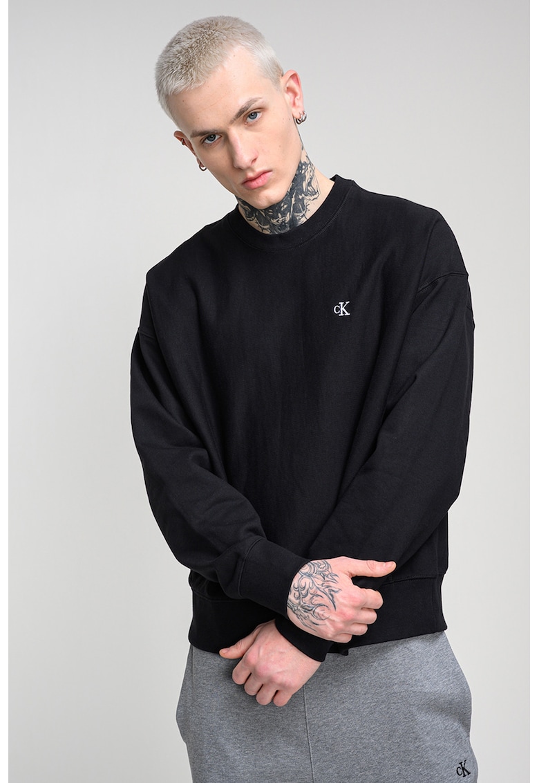 Bluza de trening din amestec de bumbac - Negru stins