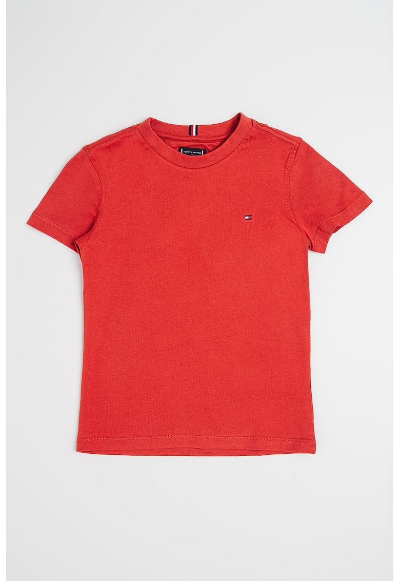 Tricou regular-fit din bumbac cu logo discret - Caramiziu
