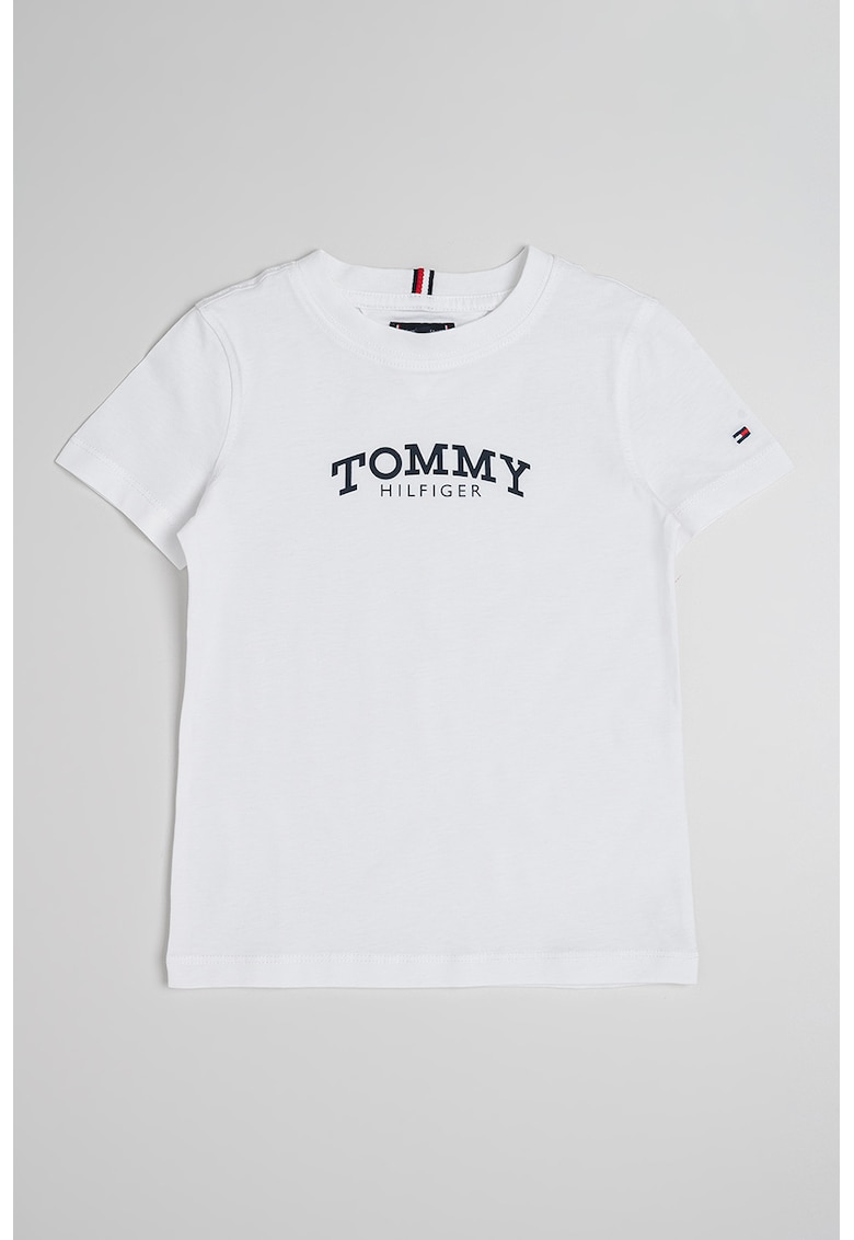 Tricou regular fit cu imprimeu logo pe piept - Alb optic