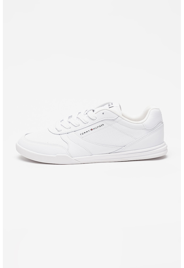 Pantofi sport low-cut de piele - Alb optic