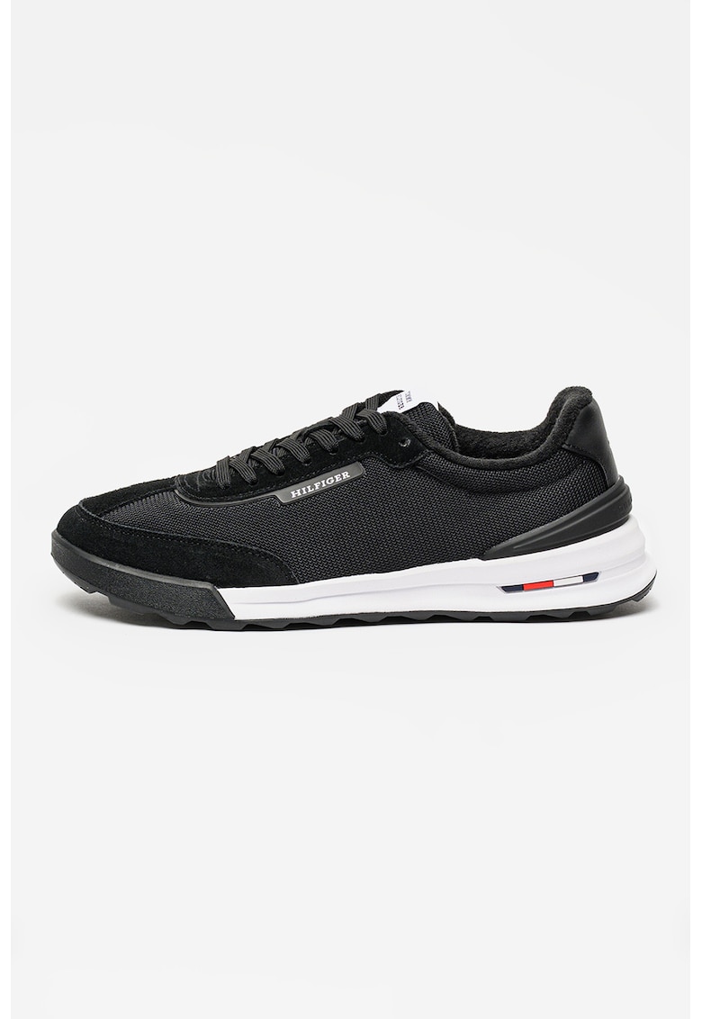 Pantofi sport de plasa Retro Runner - Negru