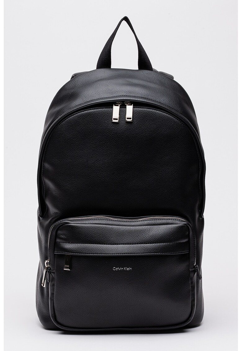 Rucsac rotund cu logo discret Raised - Negru