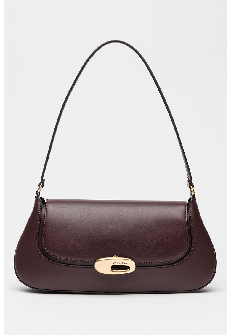 Geanta de piele ecologica cu bareta de umar - Violet tyrian