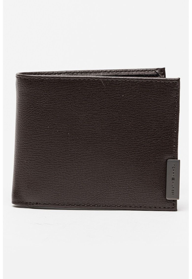 Portofel pliabil din piele Hardware - Maro inchis