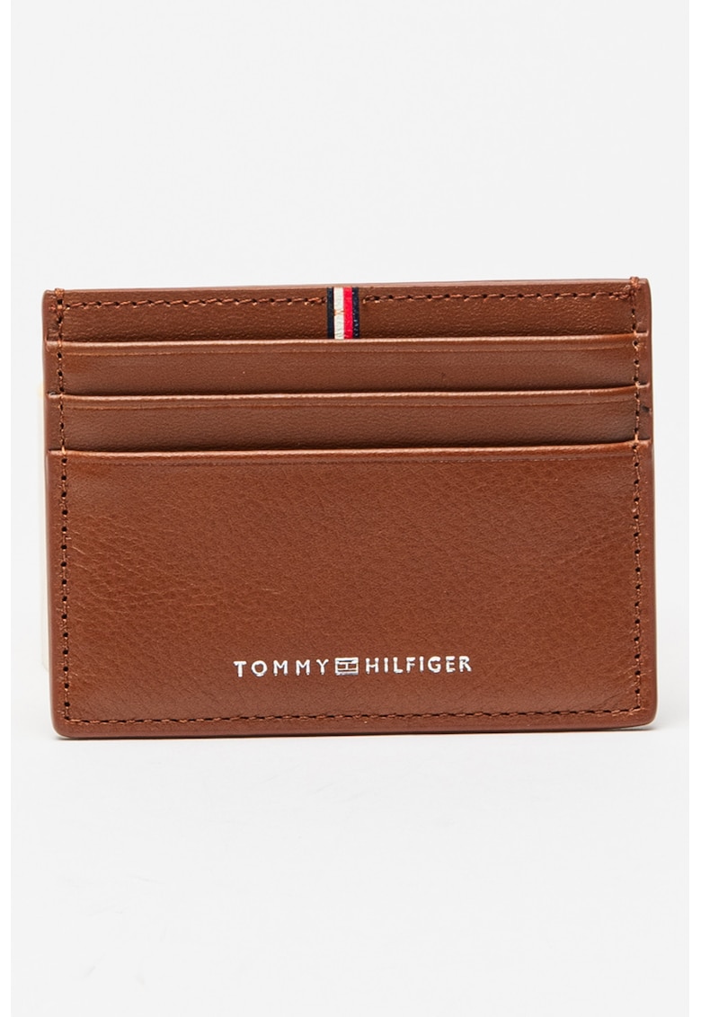 Portcart din piele Corporate - Maro scortisoara