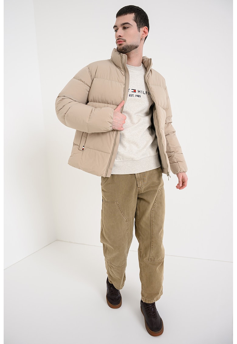 Geaca cu umplutura de puf - Bej inchis