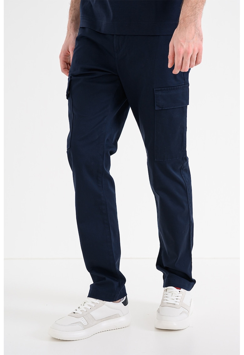 Pantaloni cargo slim fit - Bleumarin