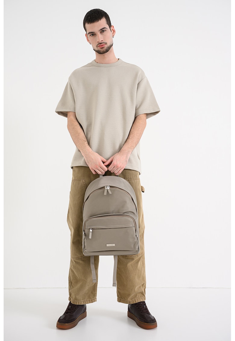 Tricou lejer din amestec de modal - Bej inchis