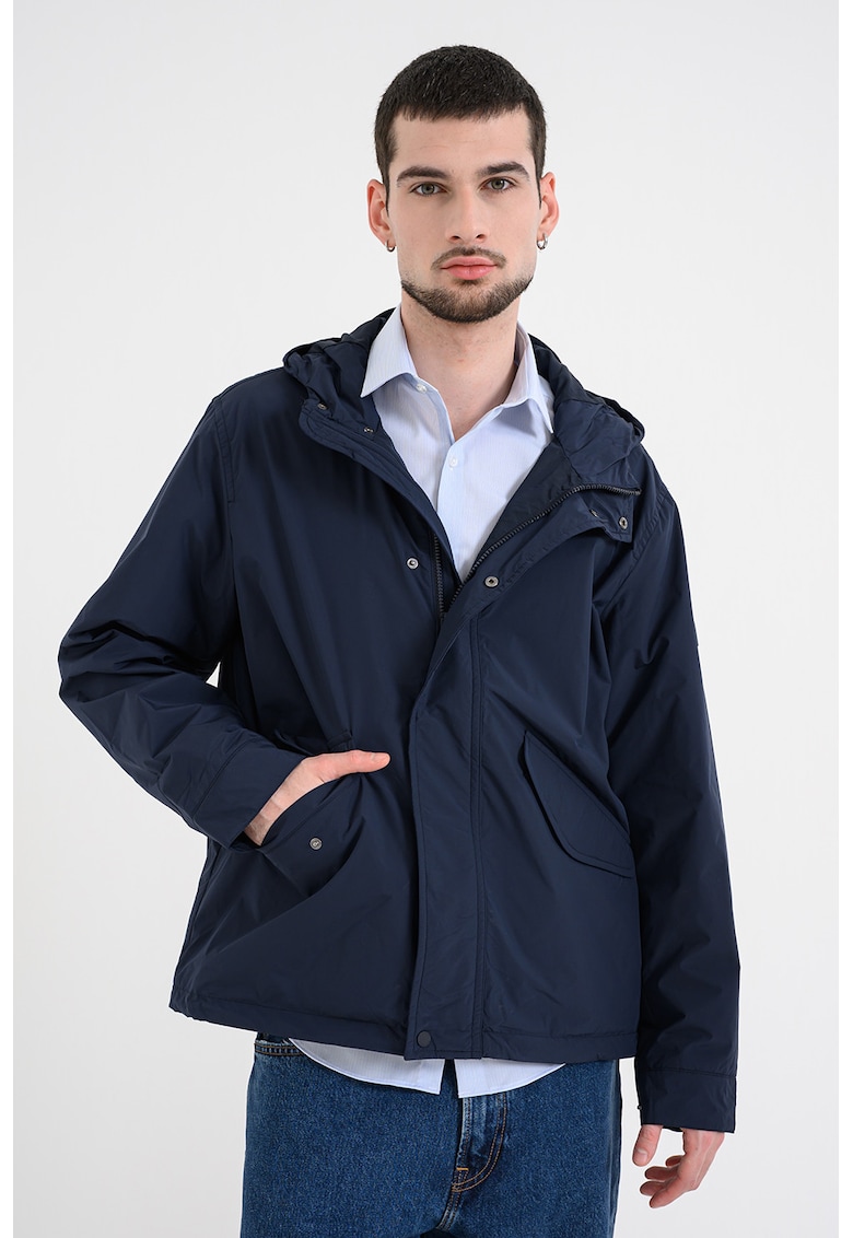 Jacheta pliabila cu gluga Desert Sky - Bleumarin