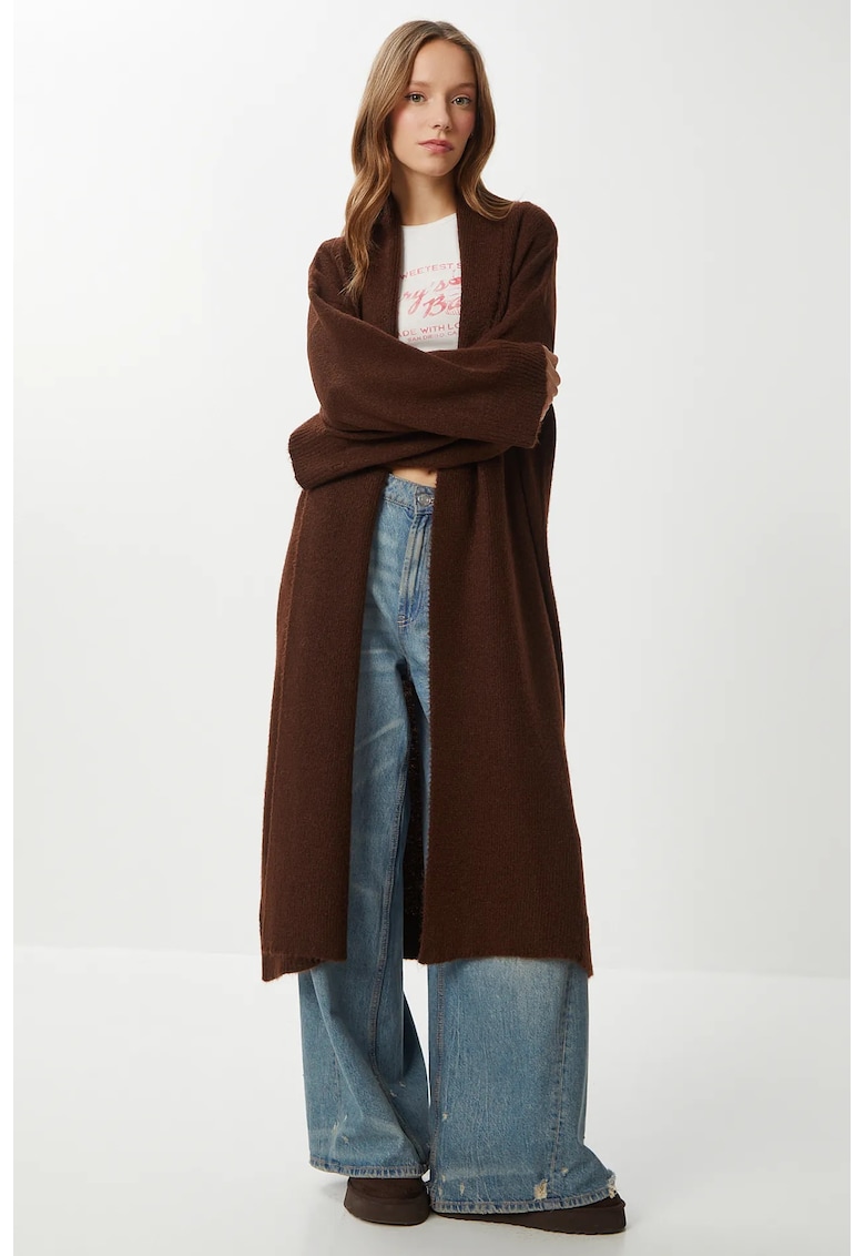 Cardigan dama Happiness Istanbul - maro - One Size