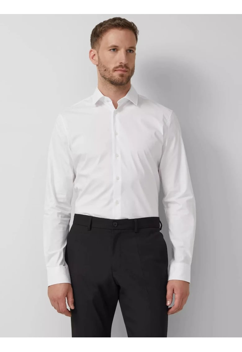 Camasa barbati din amestec de bumbac - cu croiala Tailored fit