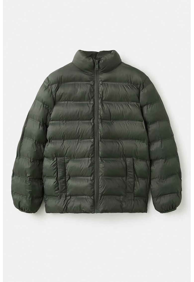 Geaca matlasata cu eticheta interioara pentru nume - Verde englez