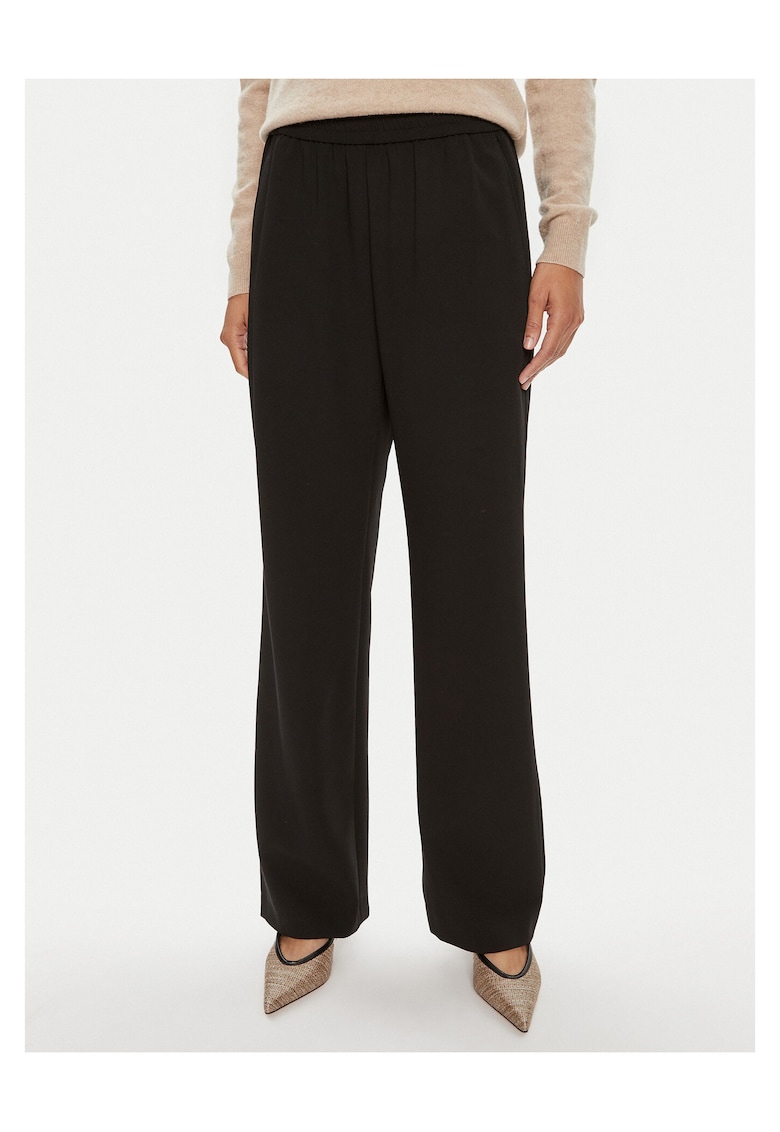 Pantaloni dama - negru - textil
