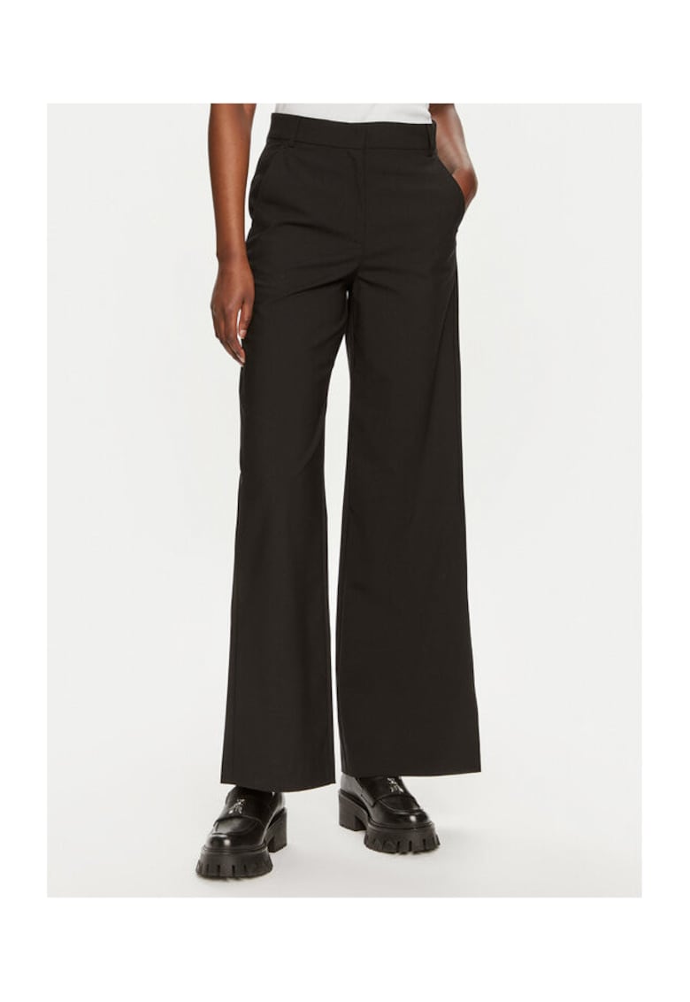 Pantaloni dama negru - textil