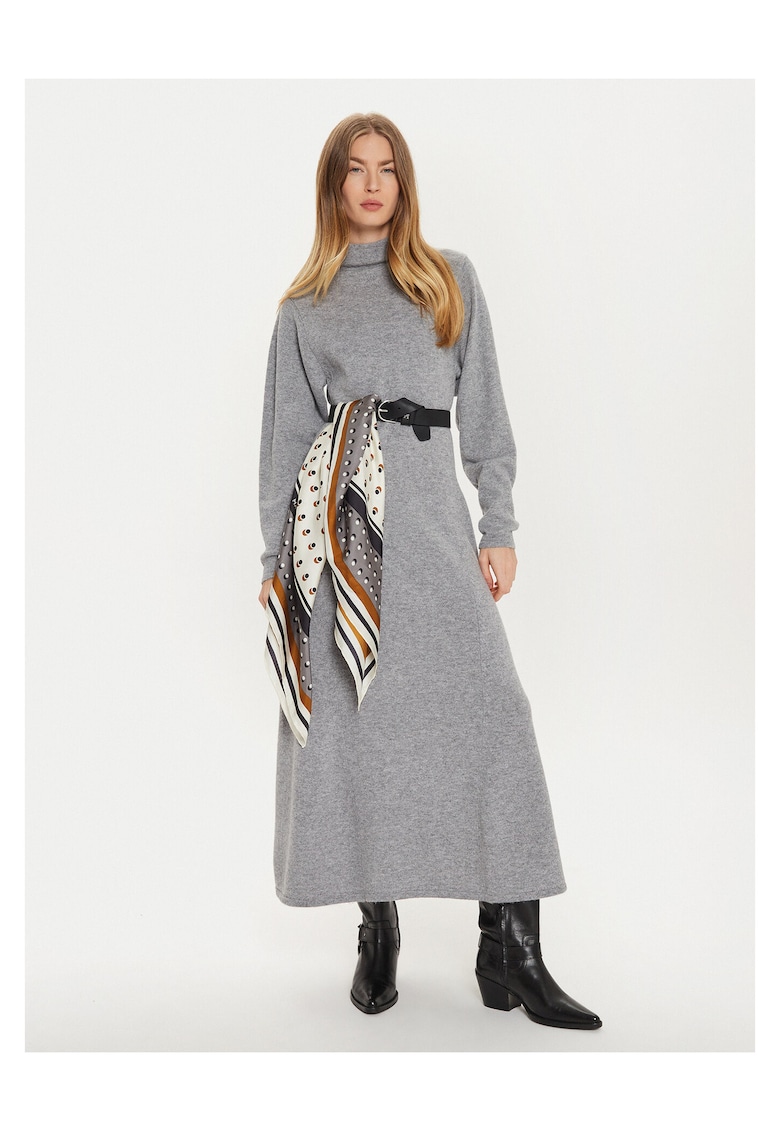 Rochie tricotata de dama gri