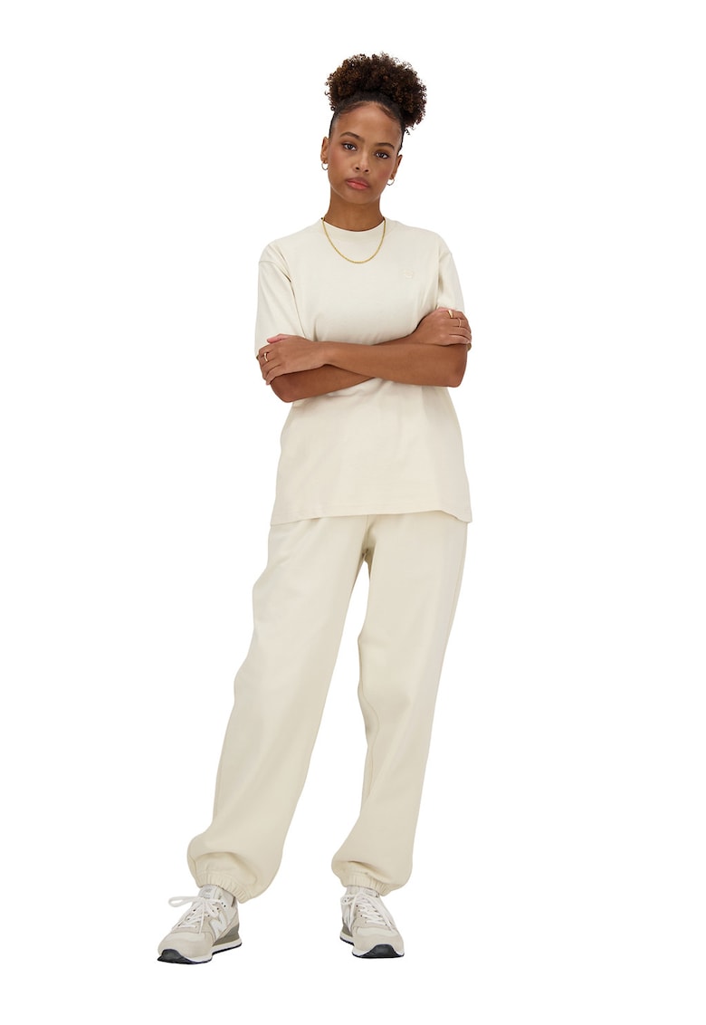 Tricou relaxed-fit din bumbac Athletics - Crem