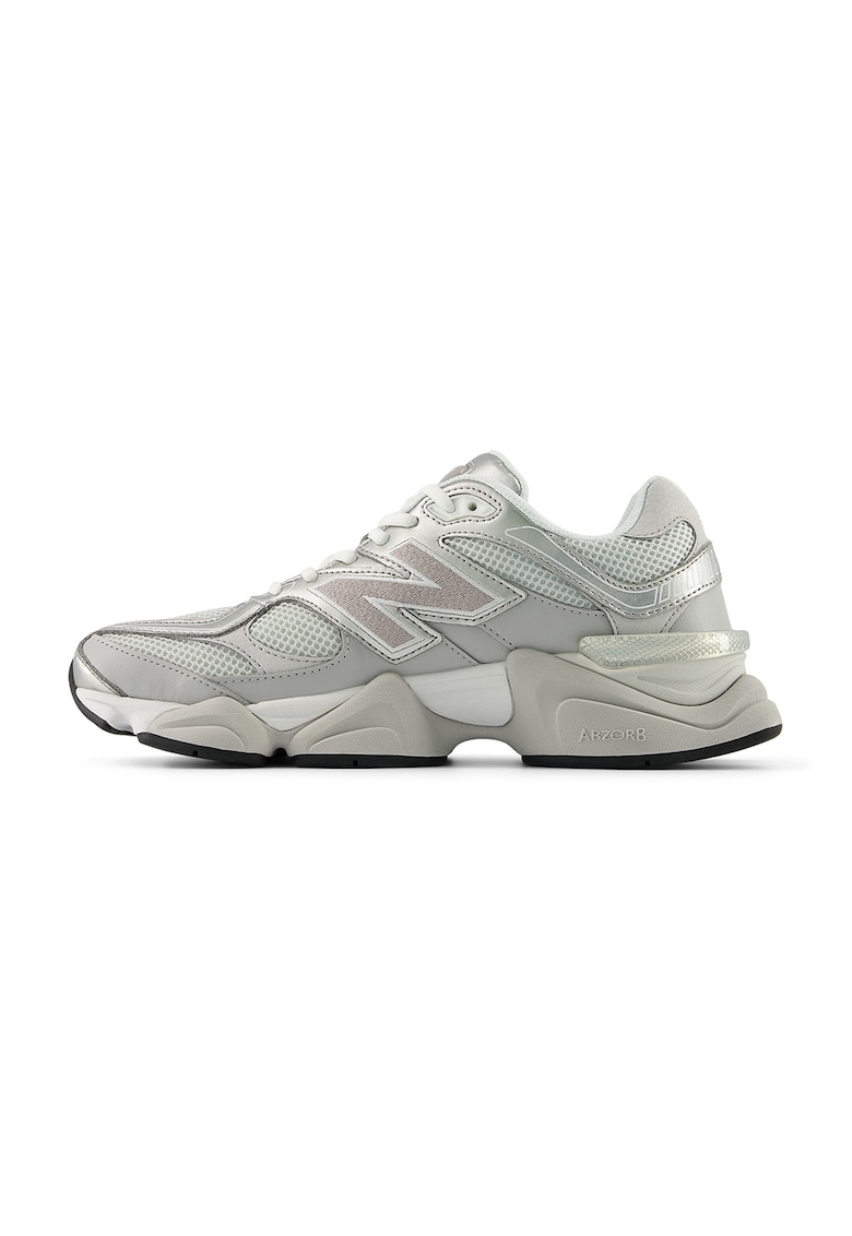 Pantofi sport 906 low-cut cu garnituri din material sintetic - Gri
