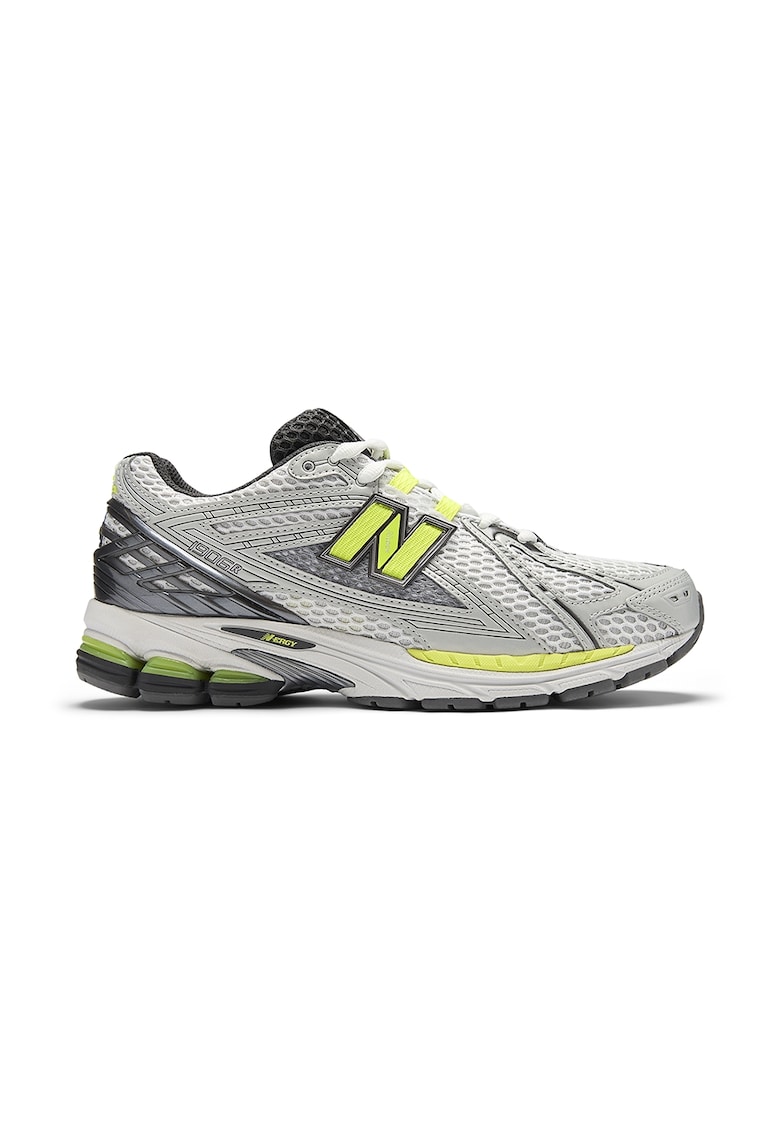 Pantofi sport 1906 cu insertii din plasa - Alb/Verde lime/Argintiu