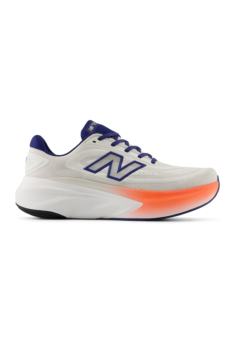 Pantofi Fresh Foam x More din plasa cu aplicatie logo laterala - pentru alergare - Gri deschis/Bleumarin