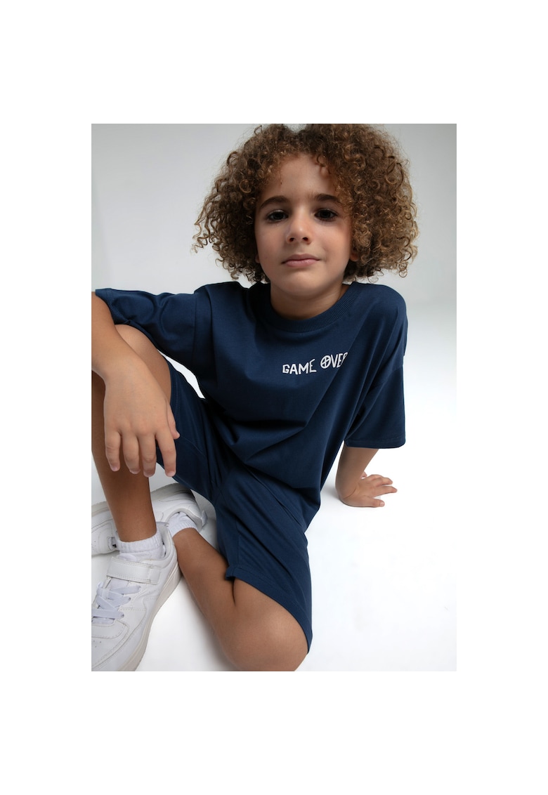 Set doua piese - RP3572 - Gri - Albastru