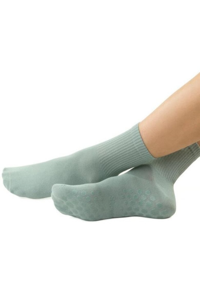 Sosete antiderapante dama cu abs S088 - Verde menta