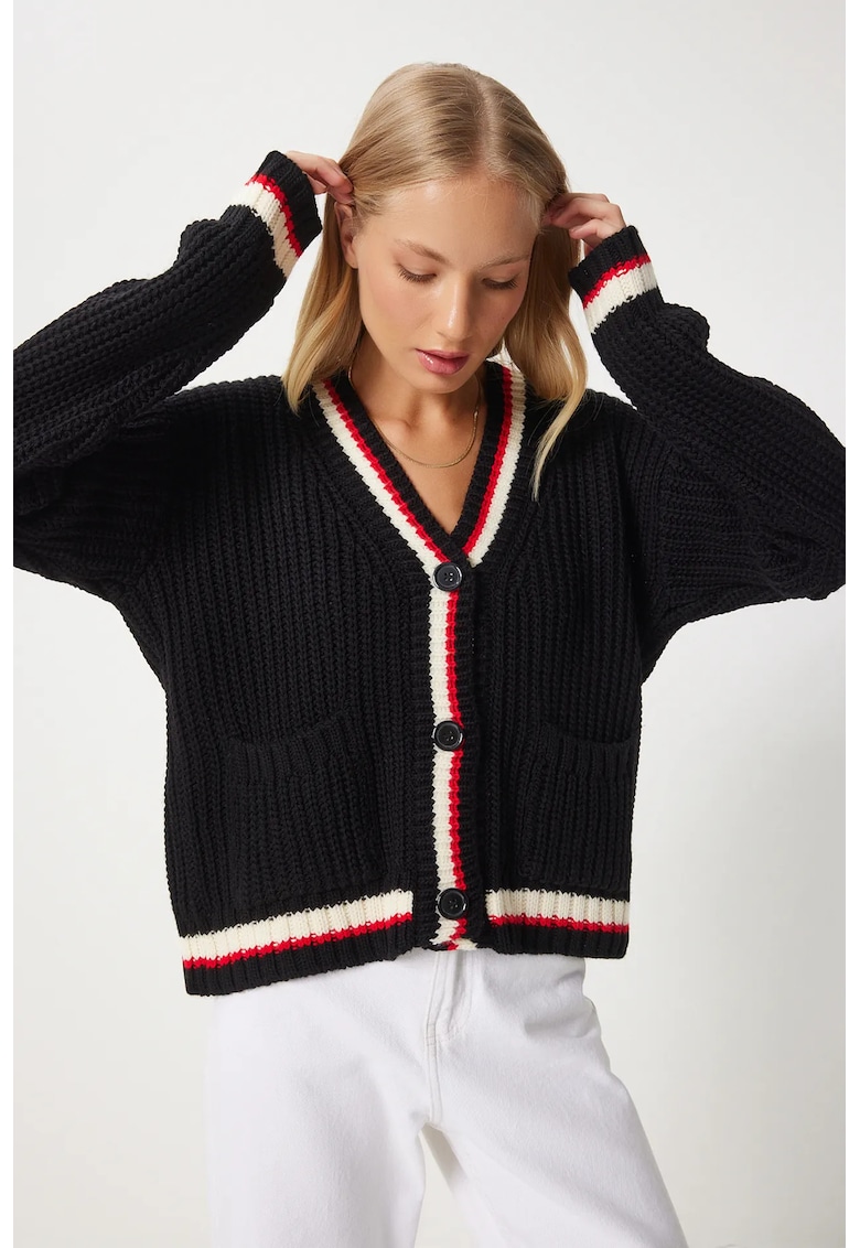 Happiness Istanbul Cardigan dama Happiness Istanbul - negru - One Size