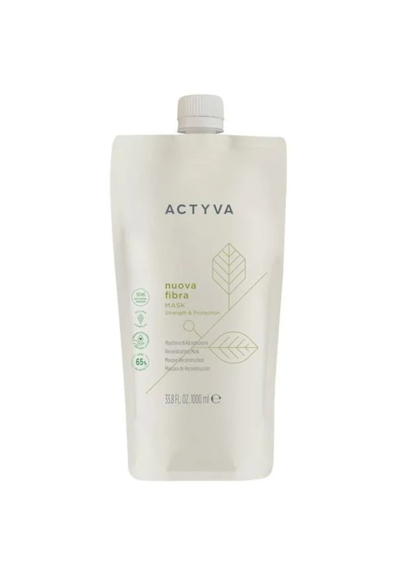 Masca de par Actyva Nuova Fibra - 1000 ml - pentru par degradat - unisex