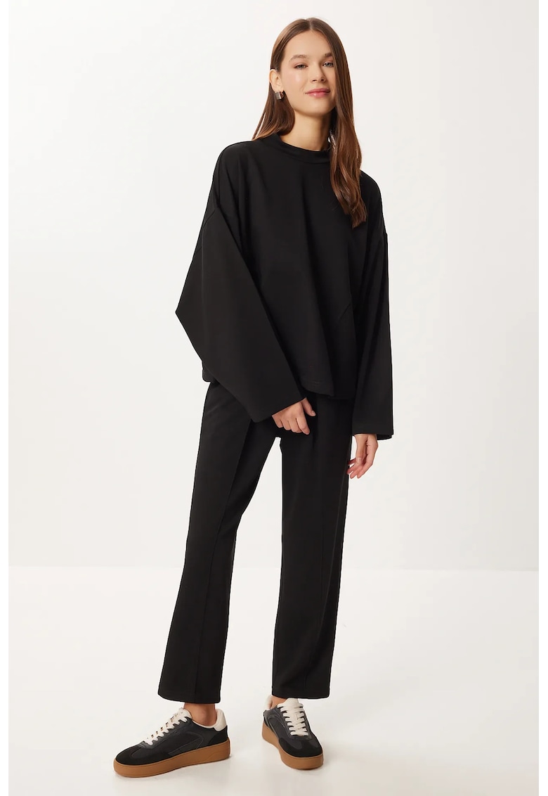 Compleu dama - Happiness Istanbul - doua piese - pantaloni largi - negru