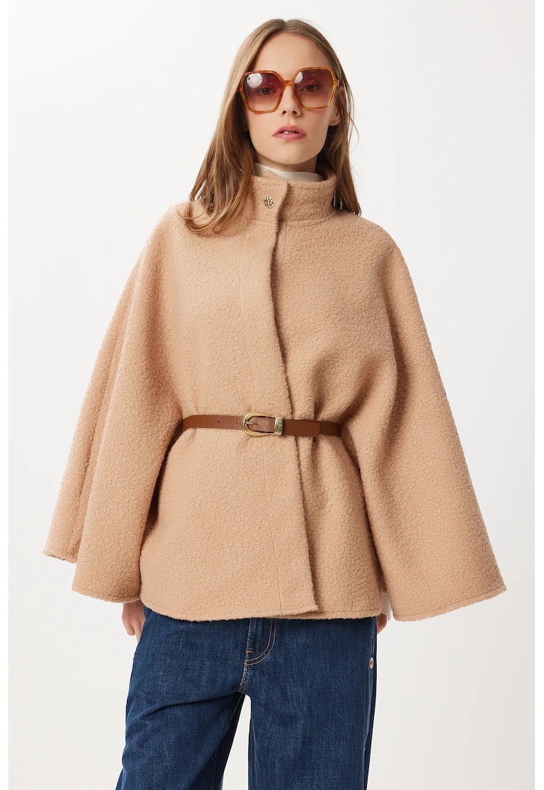 Palton dama - Happiness Istanbul - croiala lejera - textil -