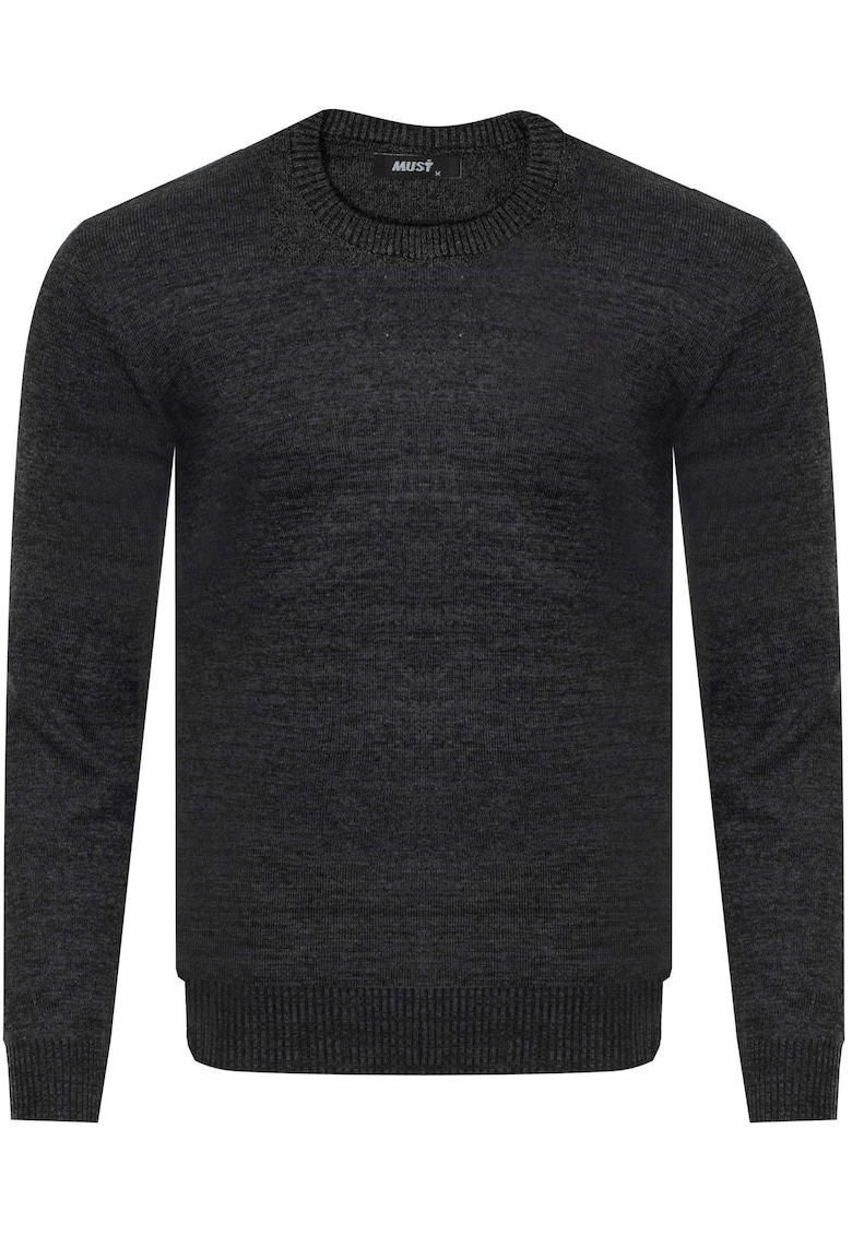 Pulover barbati - S8755 - gri inchis - material moale - confortabil