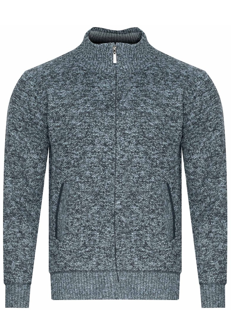 Pulover barbatesc - S8626 - gri - bumbac poliester