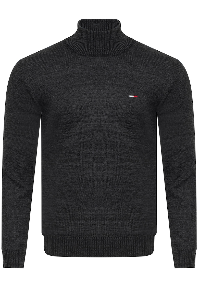 Pulover barbati - S81516 - gri inchis - material moale - croiala confortabila