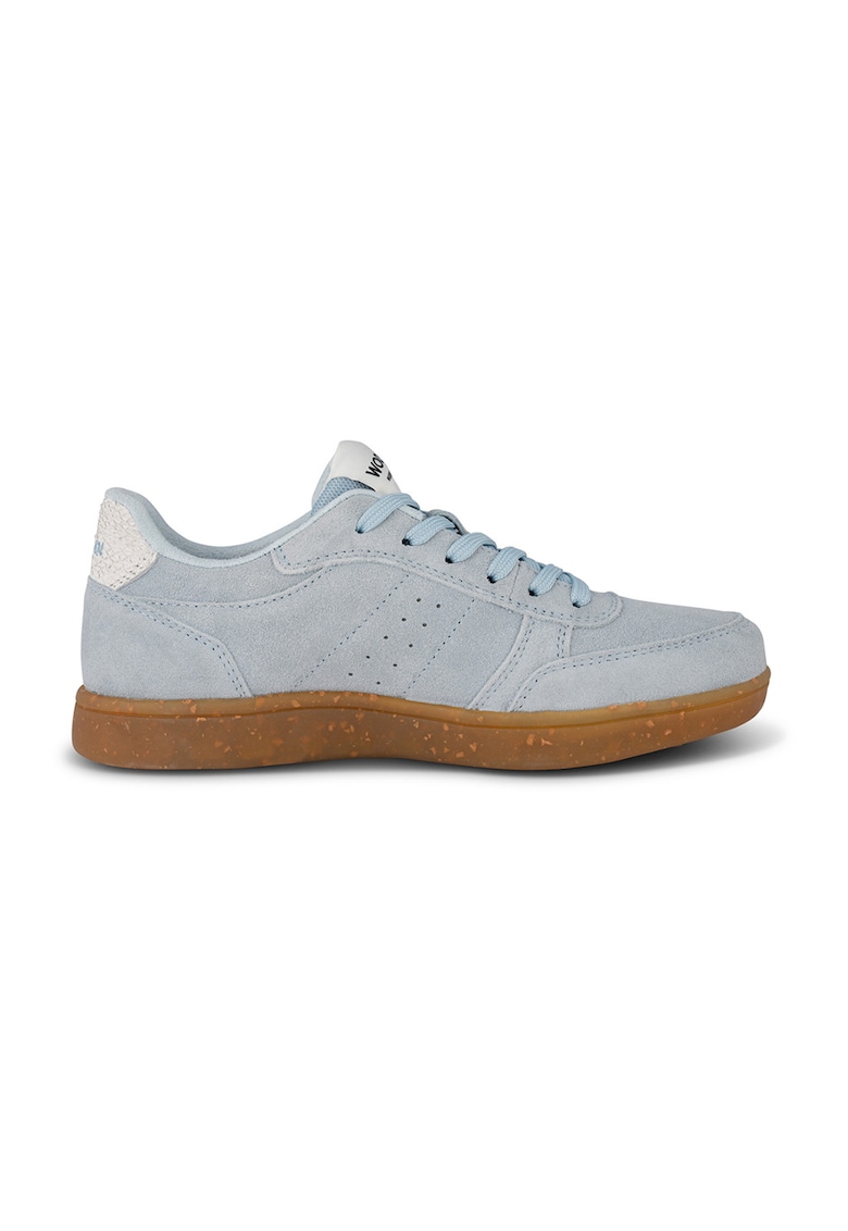 Pantofi sport de piele intoarsa - Albastru glaciar