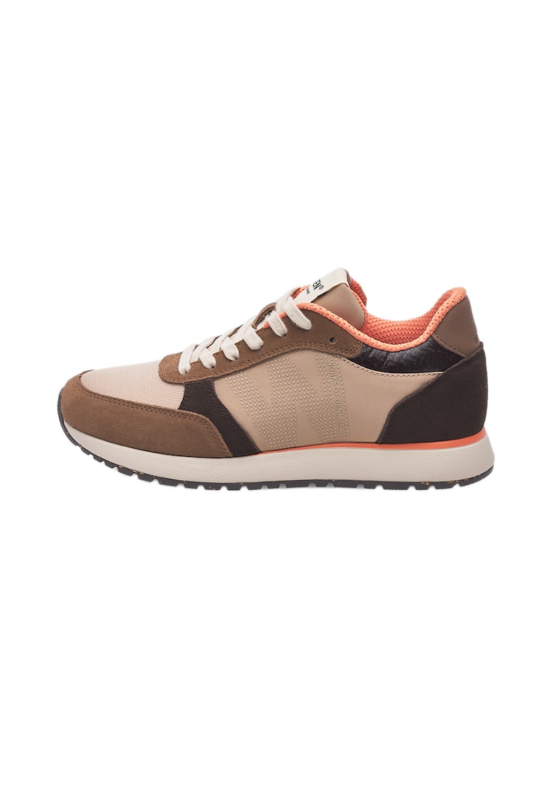 Pantofi sport colorblock - Maro taupe/Caramel