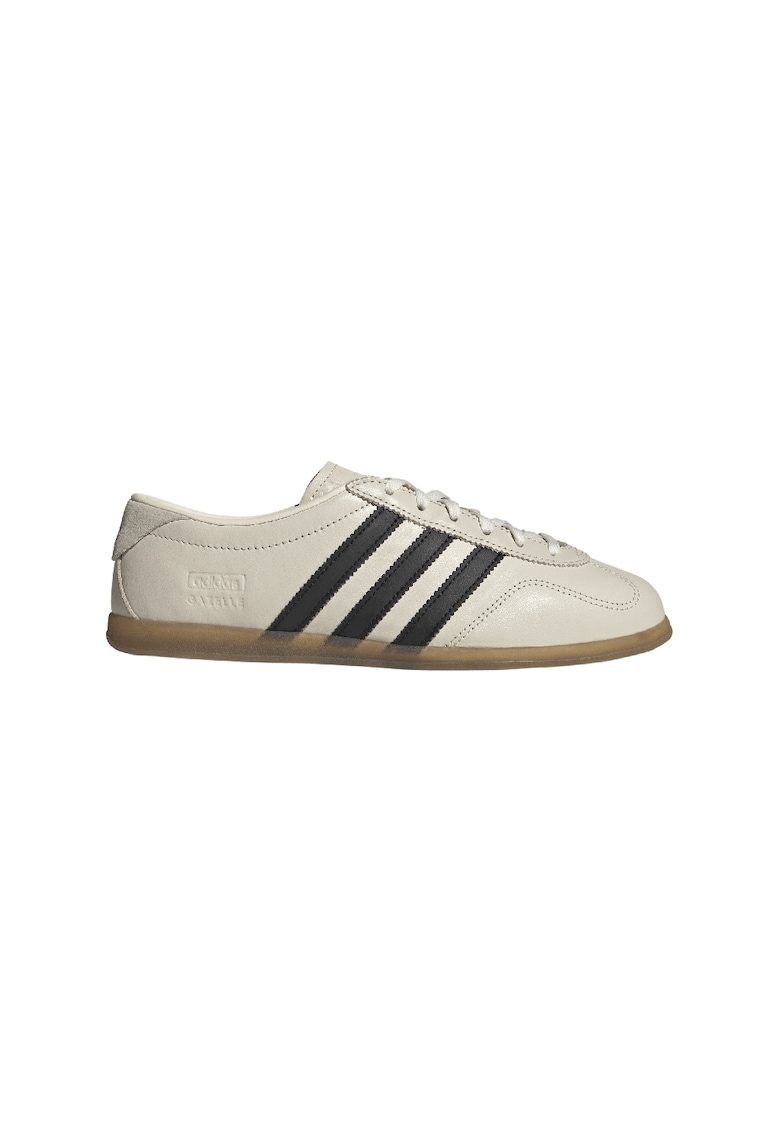 Pantofi sport Gazelle Lo Pro din piele - Alb fildes/Negru