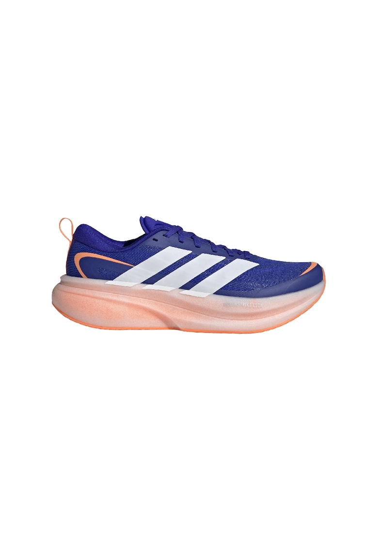 Pantofi Supernova Glide cu detalii reflectorizante - pentru alergare - Alb/Portocaliu/Albastru royal