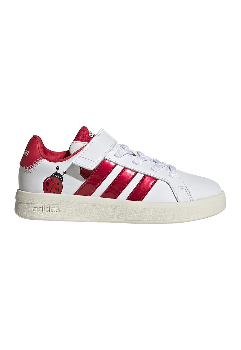 Pantofi sport Grand Court 3.0 EL cu velcro - Rosu/Alb