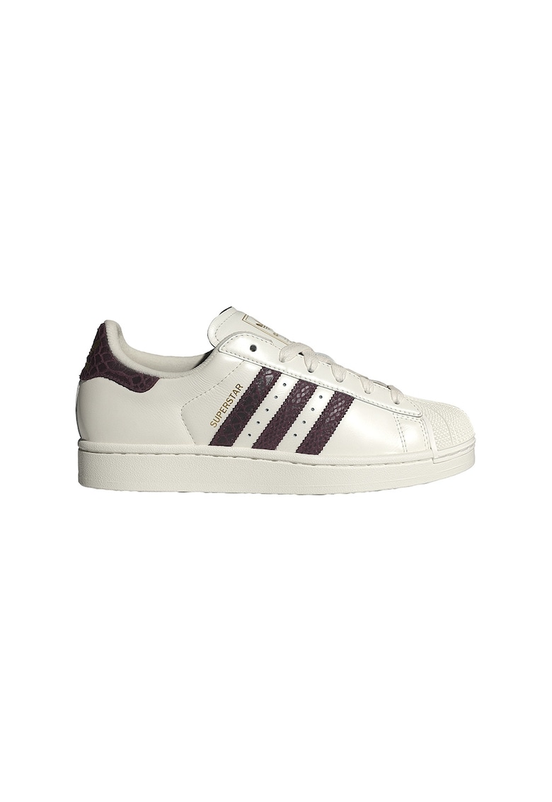 Pantofi sport din piele Superstar II - Visiniu/Alb fildes