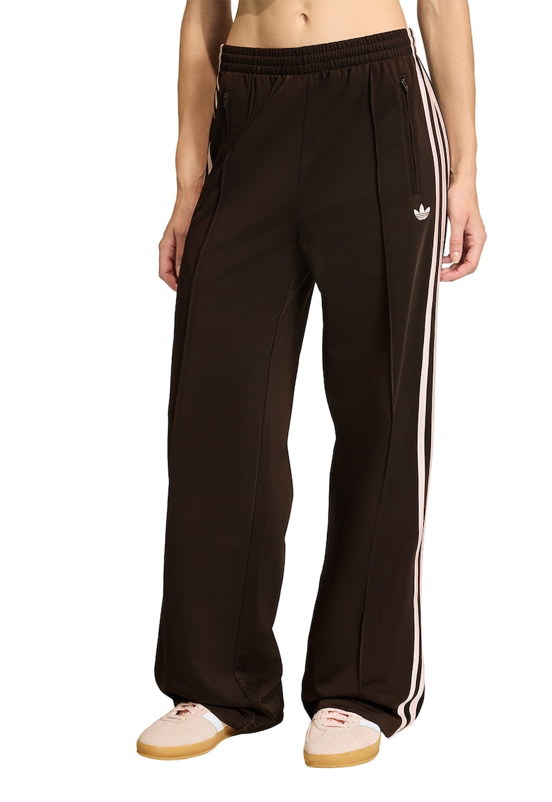 Pantaloni de trening lejeri cu slituri laterale Firebird - Maro inchis/Roz deschis