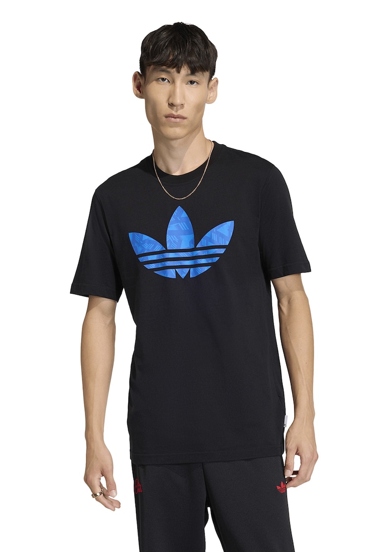 Tricou cu logo GFX - Negru/Albastru