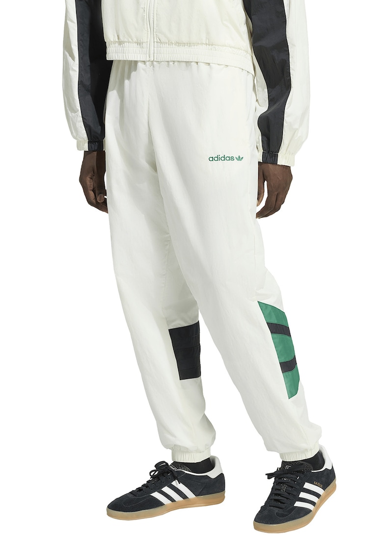 Pantaloni de trening cu logo brodat Santiago - Rosu/Alb/Negru
