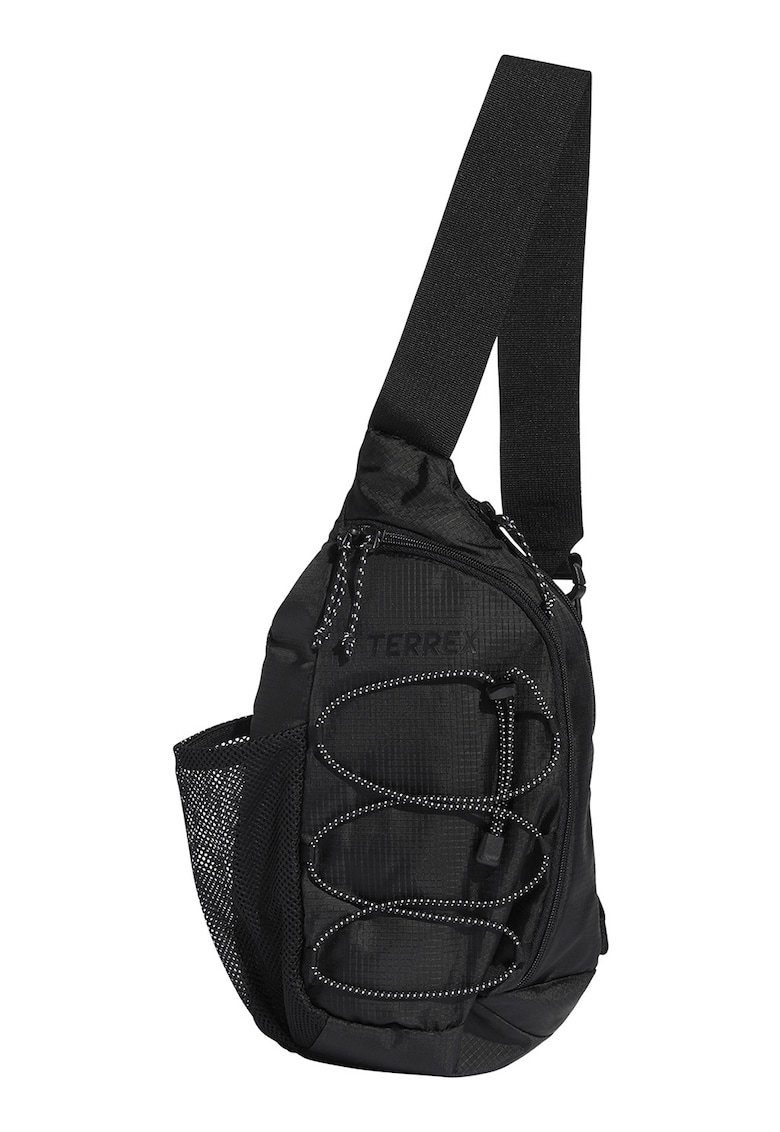 Geanta crossbody cu cordon decorativ Terex - Negru