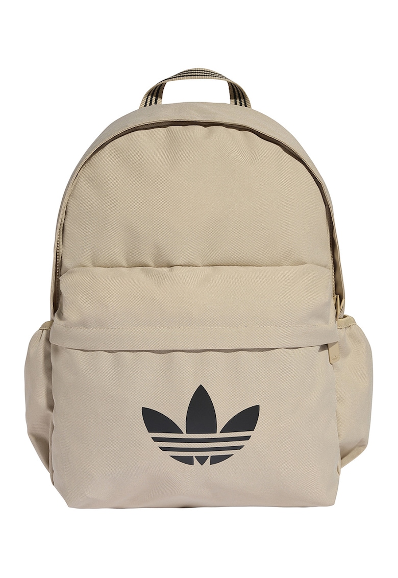 Rucsac cu imprimeu logo contrastant - Maro nisip