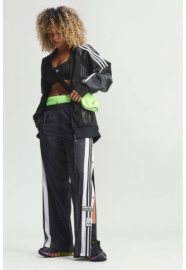 Pantaloni de trening cu logo Adibreak - Alb/Gri antracit