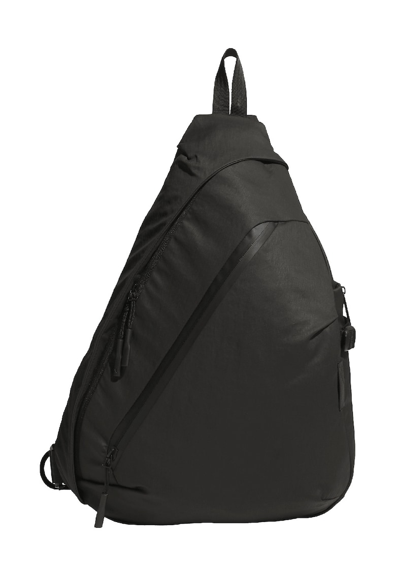Rucsac din material textil cu fermoar - Negru