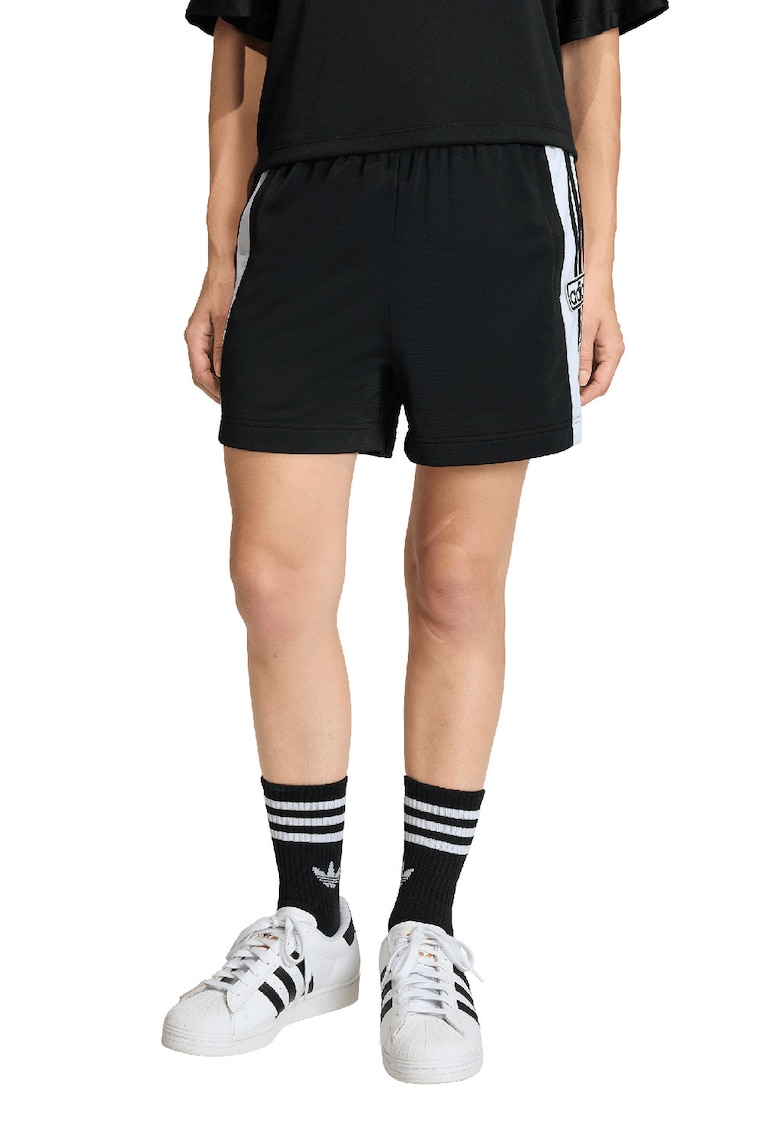 Pantaloni scurti cu capse laterale Adibreak - Alb/Negru