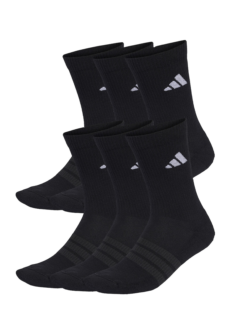 Set de sosete scurte unisex C ESS CRW - 6 perechi - Negru