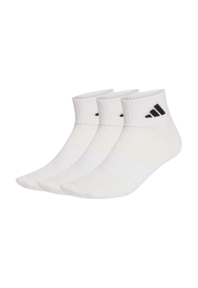 Set de sosete unisex din amestec de bumbac - 3 perechi - Alb